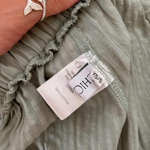 SOLD Chicwish Sunny Days Wide-Leg Pants Sage Green (XS/S) - Picture 4 of 5